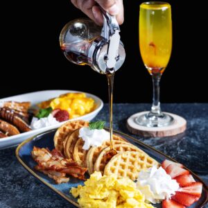 Waffles & eggs